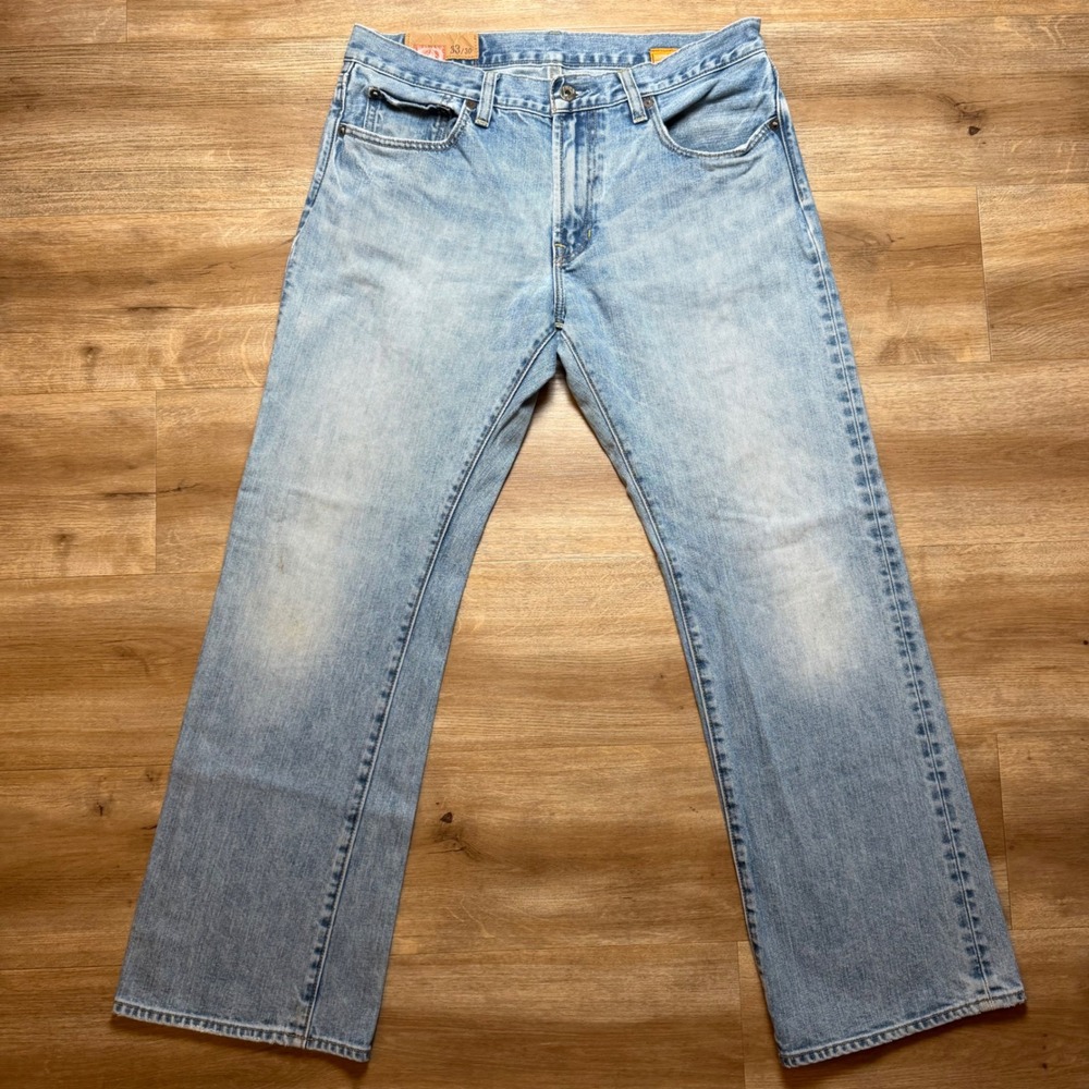 Vintage Gap Jeans Mens 33x30 Light Wash Low Rise Bootcut 1969 Denim Pants Y2K